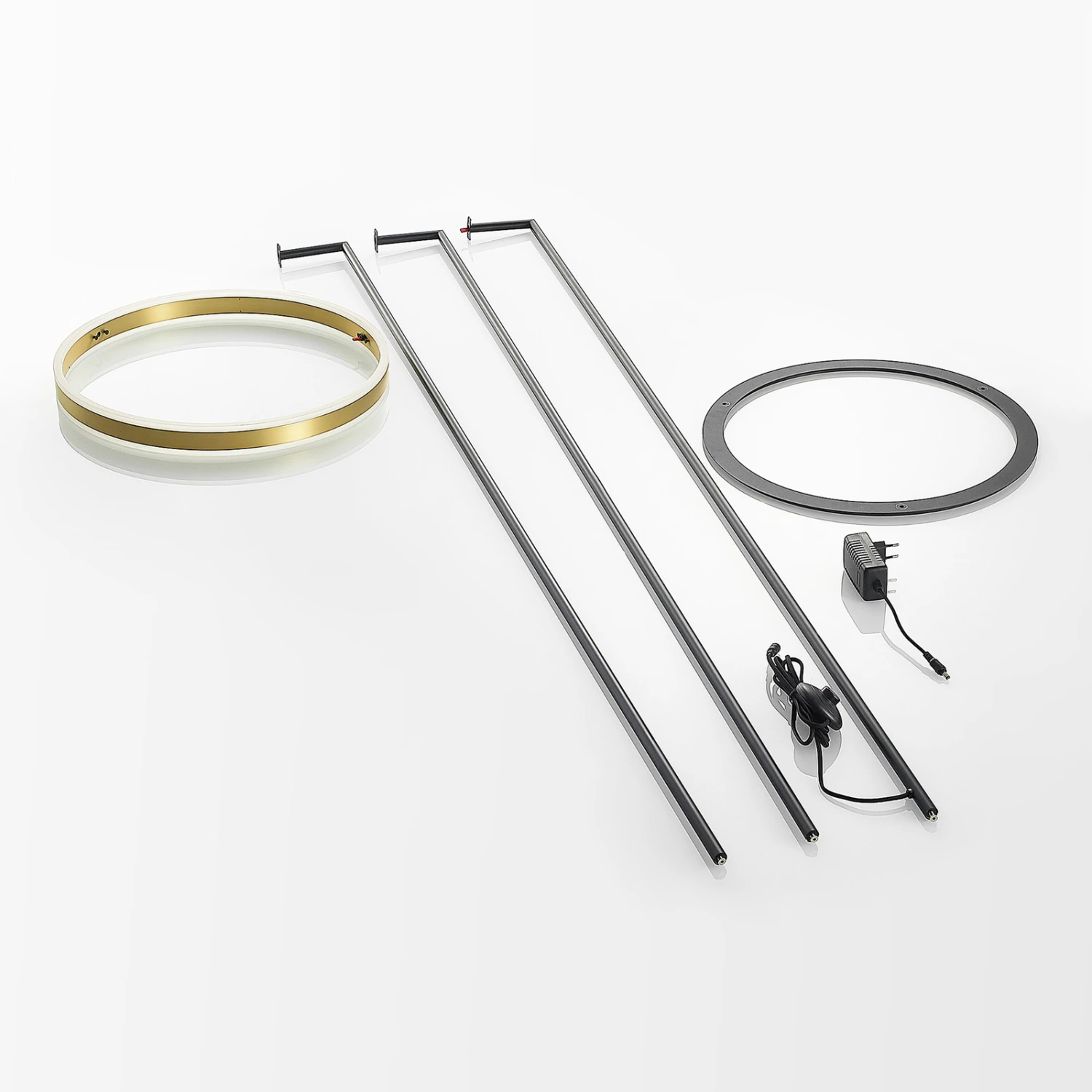 Lucande Seppe LED-Stehleuchte, Ø 50 Cm, Messing 11 Lucande Seppe LED-Stehleuchte, Ø 50 Cm, Messing – Bild 9