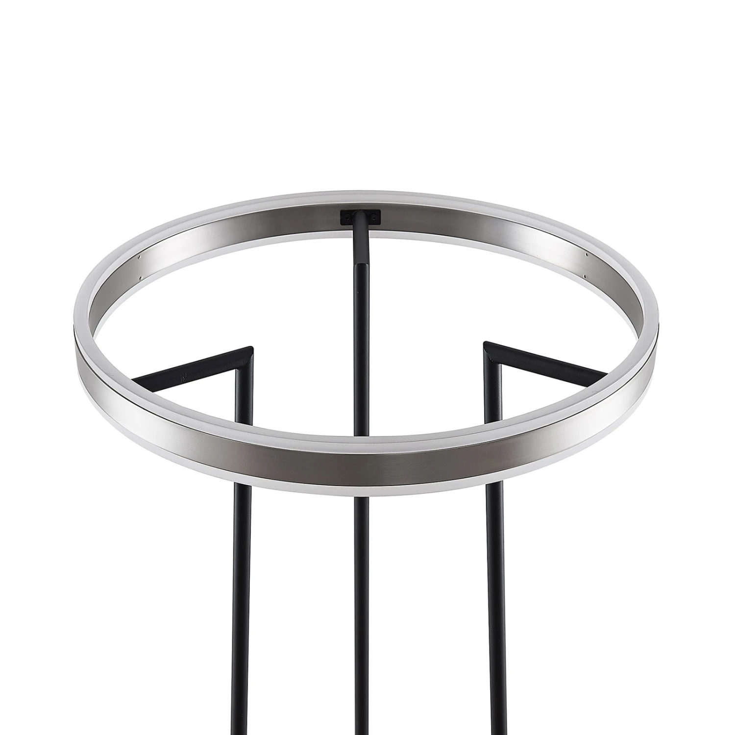 Lucande Seppe LED-Stehleuchte, Ø 50 Cm, Nickel 8 Lucande Seppe LED-Stehleuchte, Ø 50 Cm, Nickel – Bild 6