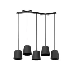 Lucande Thamila Hängeleuchte, Schwarz, Eisen 14 Lucande Thamila Hängeleuchte, Schwarz, Eisen -Lucande 9639621 3