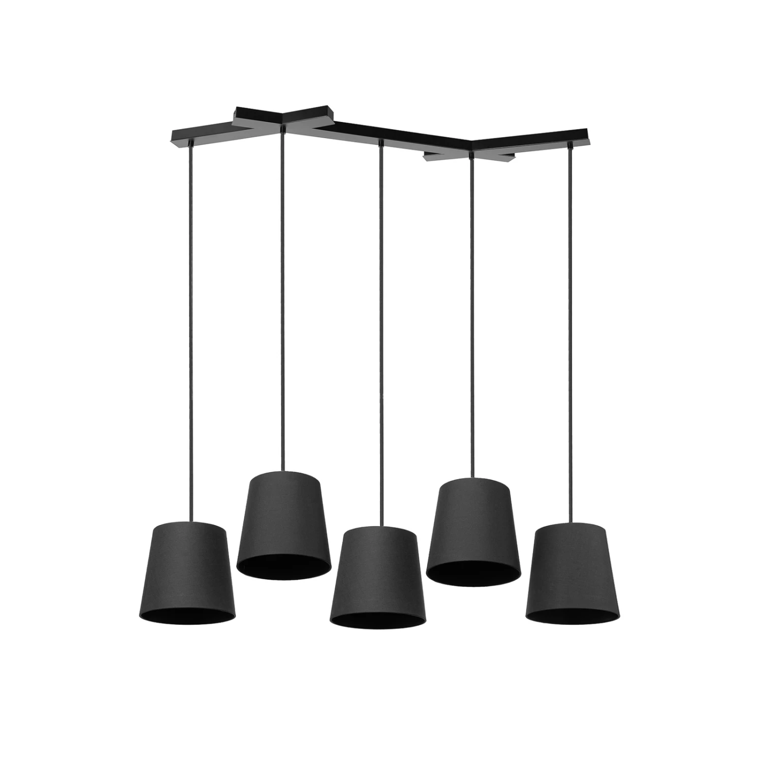 Lucande Thamila Hängeleuchte, Schwarz, Eisen 6 Lucande Thamila Hängeleuchte, Schwarz, Eisen – Bild 4