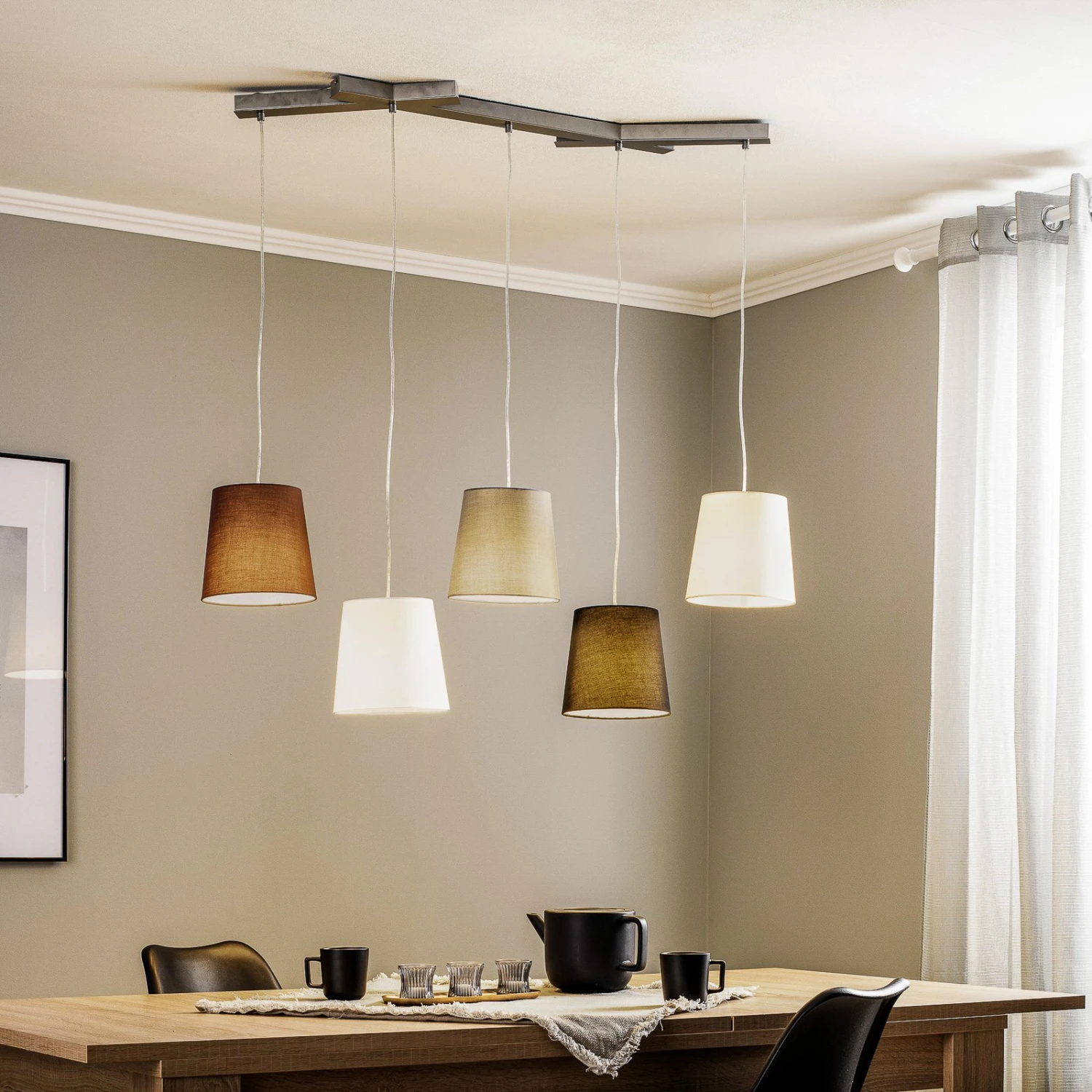 Lucande Thamila Hängeleuchte, Multicolour, Eisen 4 Lucande Thamila Hängeleuchte, Multicolour, Eisen – Bild 2