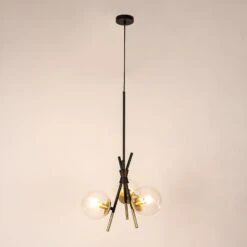 Lucande Sotiana Hängelampe, 3-fl., Rund, Messing -Lucande 9639634 4