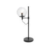 Lucande Sotiana Tischleuchte, Glaskugel, Schwarz
