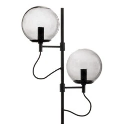 Lucande Sotiana Stehleuchte, 2 Glaskugeln, Schwarz -Lucande 9639638 4