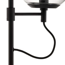 Lucande Sotiana Stehleuchte, 2 Glaskugeln, Schwarz -Lucande 9639638 5