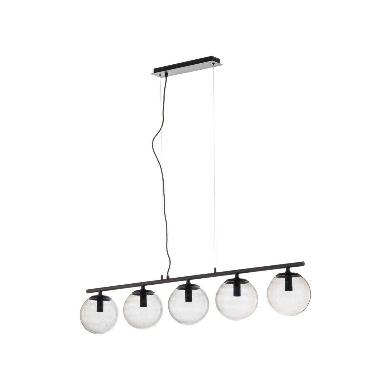 Lucande Sotiana Hängelampe, 5 Glaskugeln, Schwarz 5 Lucande Sotiana Hängelampe, 5 Glaskugeln, Schwarz – Bild 3