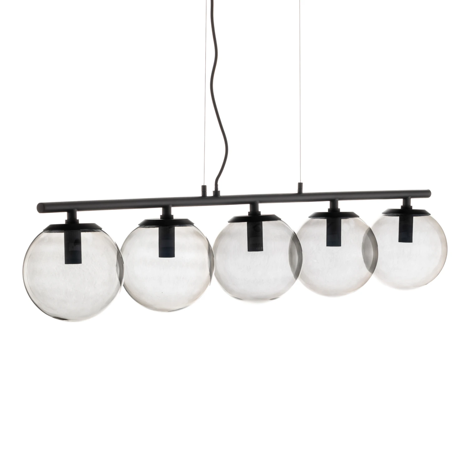 Lucande Sotiana Hängelampe, 5 Glaskugeln, Schwarz 6 Lucande Sotiana Hängelampe, 5 Glaskugeln, Schwarz – Bild 4