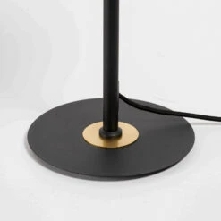 Lucande Aparas Tischlampe Blattoptik, Schwarz-gold -Lucande 9639646 6