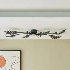 Lucande Aparas Deckenleuchte Mit Blattdekor -Lucande 9639653 2