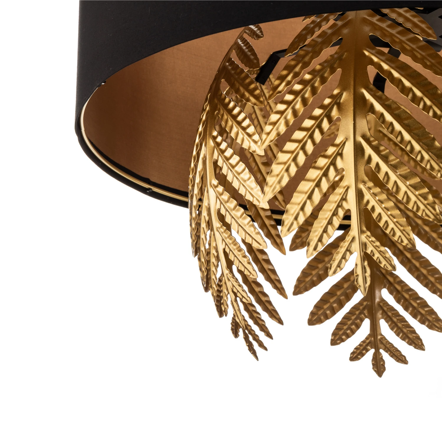 Lucande Malviras Stoff-Hängelampe, Blattdeko 2-fl. 8 Lucande Malviras Stoff-Hängelampe, Blattdeko 2-fl. – Bild 6