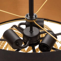 Lucande Malviras Stoff-Hängelampe, Blattdeko 2-fl. 18 Lucande Malviras Stoff-Hängelampe, Blattdeko 2-fl. -Lucande 9639656 7