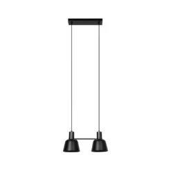 Lucande Servan Hängeleuchte, Schwarz, Zweiflammig -Lucande 9639672 2