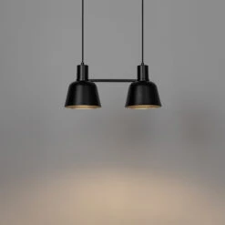 Lucande Servan Hängeleuchte, Schwarz, Zweiflammig -Lucande 9639672 4