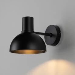 Lucande Mostrid Wandlampe Aus Schwarzem Eisen -Lucande 9639677 4