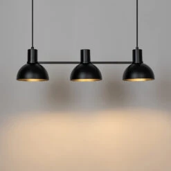 Lucande Mostrid Hängelampe, Schwarz, Dreiflammig -Lucande 9639680 4