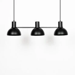 Lucande Mostrid Hängelampe, Schwarz, Dreiflammig -Lucande 9639680 5