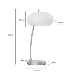 Lucande Sharvil Tischleuchte Aus Eisen Und Glas -Lucande 9639740 4