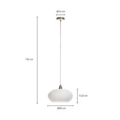 Lucande Sharvil Hängeleuchte, Einflammig, Glas 13 Lucande Sharvil Hängeleuchte, Einflammig, Glas -Lucande 9639742 3