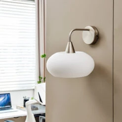 Lucande Sharvil Wandleuchte Aus Stahl Und Glas -Lucande 9639744 2