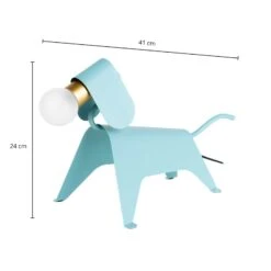 Lucande Idalina LED-Tischlampe, Hund, Hellblau 13 Lucande Idalina LED-Tischlampe, Hund, Hellblau -Lucande 9639745 3