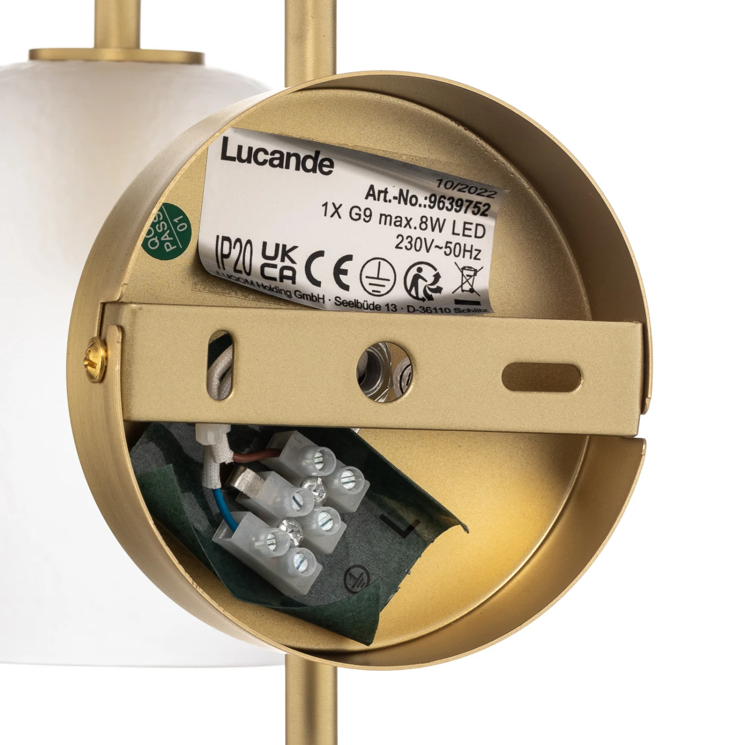 Lucande Taylan Wandleuchte Aus Eisen Glas-Schirm 8 Lucande Taylan Wandleuchte Aus Eisen Glas-Schirm – Bild 6