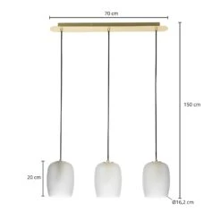 Lucande Taylan Hängeleuchte 3-flammig Länglich -Lucande 9639754 3