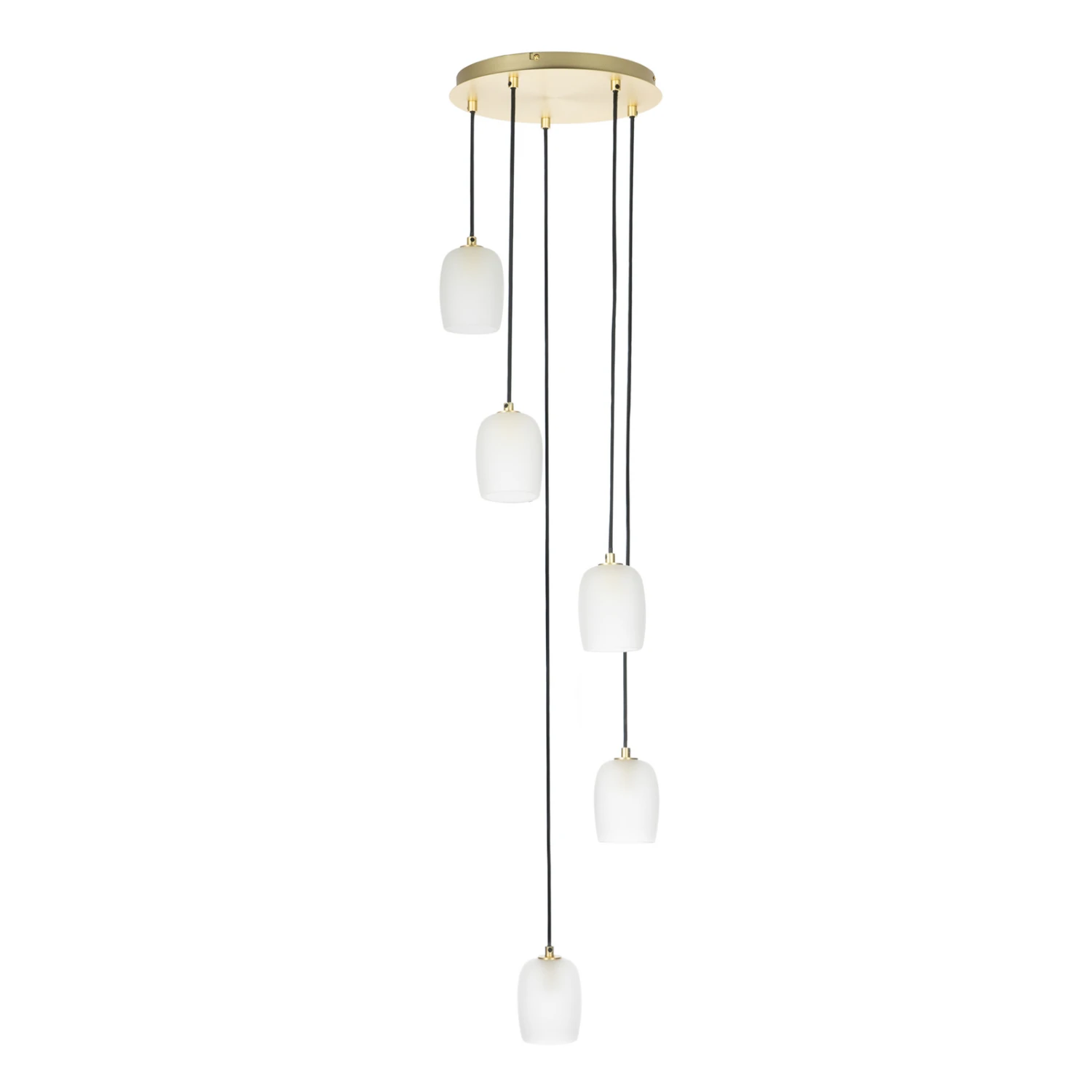 Lucande Taylan Hängeleuchte 5-flammig Rondell 6 Lucande Taylan Hängeleuchte 5-flammig Rondell – Bild 4