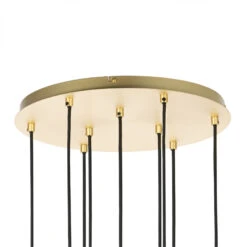 Lucande Taylan Hängeleuchte 9-flammig Rondell -Lucande 9639758 7