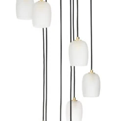 Lucande Taylan Hängeleuchte 9-flammig Rondell -Lucande 9639758 8