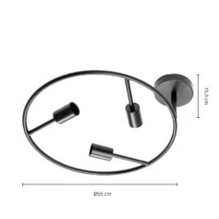 Lucande Linnard Deckenleuchte Aus Stahl, 3-flammig 13 Lucande Linnard Deckenleuchte Aus Stahl, 3-flammig -Lucande 9639762 3