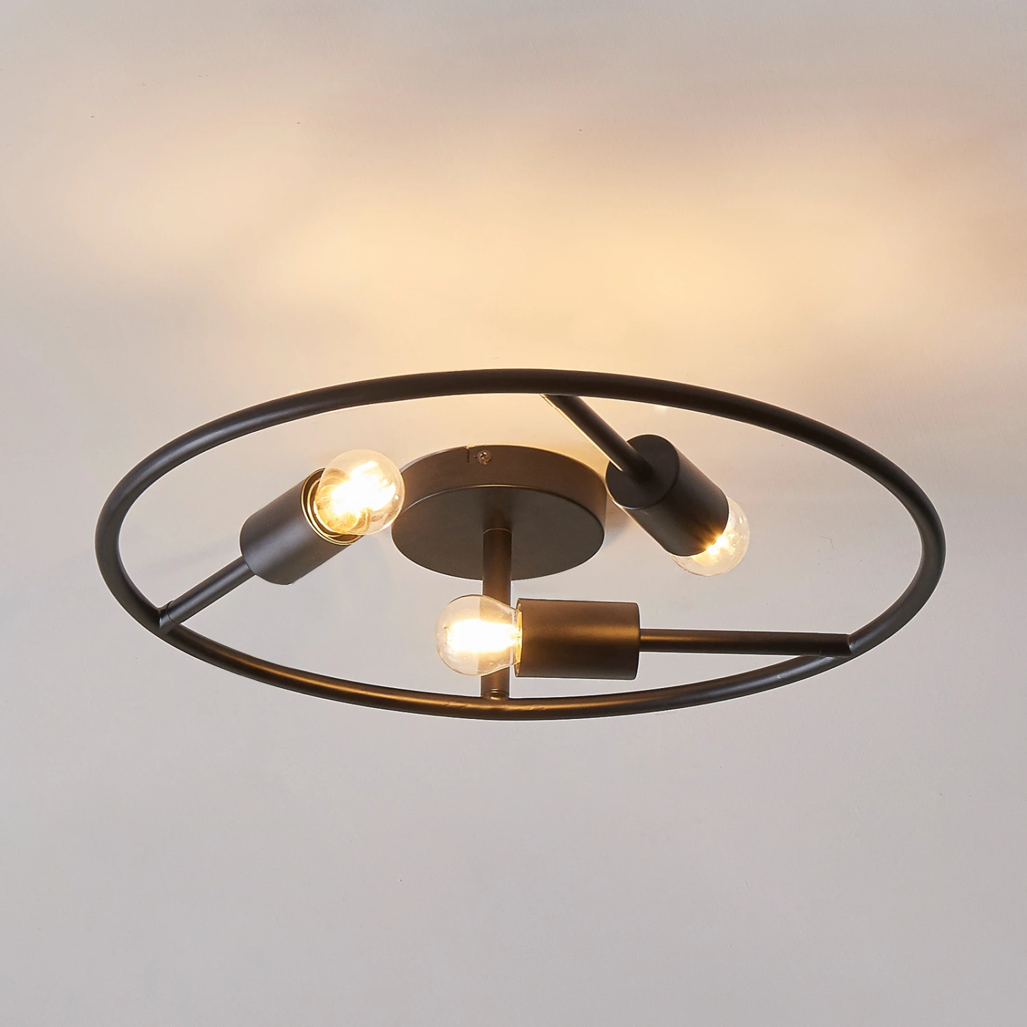 Lucande Linnard Deckenleuchte Aus Stahl, 3-flammig 7 Lucande Linnard Deckenleuchte Aus Stahl, 3-flammig – Bild 5