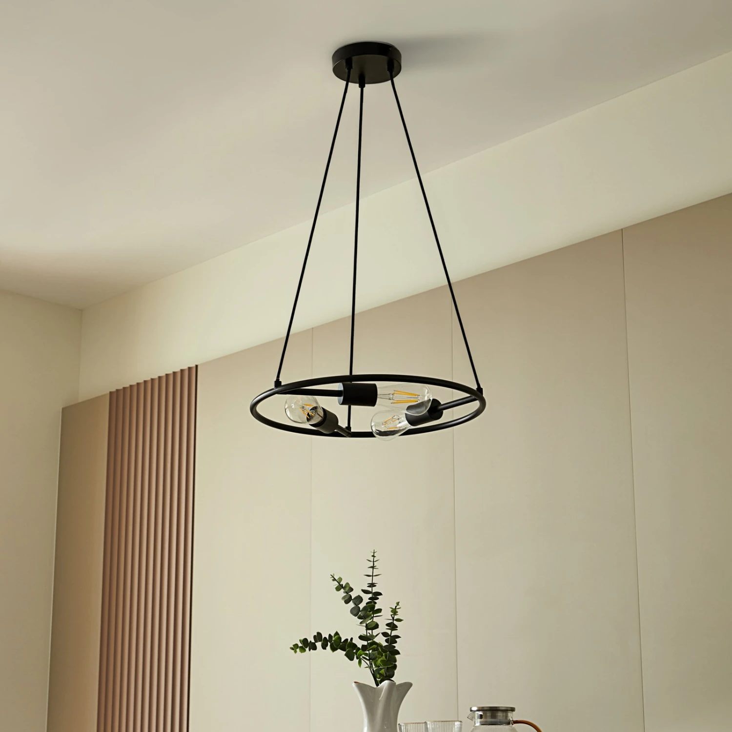 Lucande Linnard Hängeleuchte Aus Stahl, 3-flammig 4 Lucande Linnard Hängeleuchte Aus Stahl, 3-flammig – Bild 2