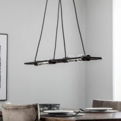 Lucande Tornike Hängeleuchte, Vierflammig, Stahl -Lucande 9639768 1