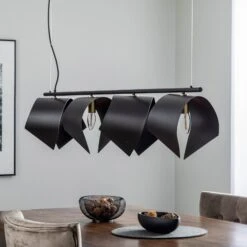 Lucande Mikolay Hängeleuchte, Vierflammig, Schwarz 11 Lucande Mikolay Hängeleuchte, Vierflammig, Schwarz -Lucande 9639778 1