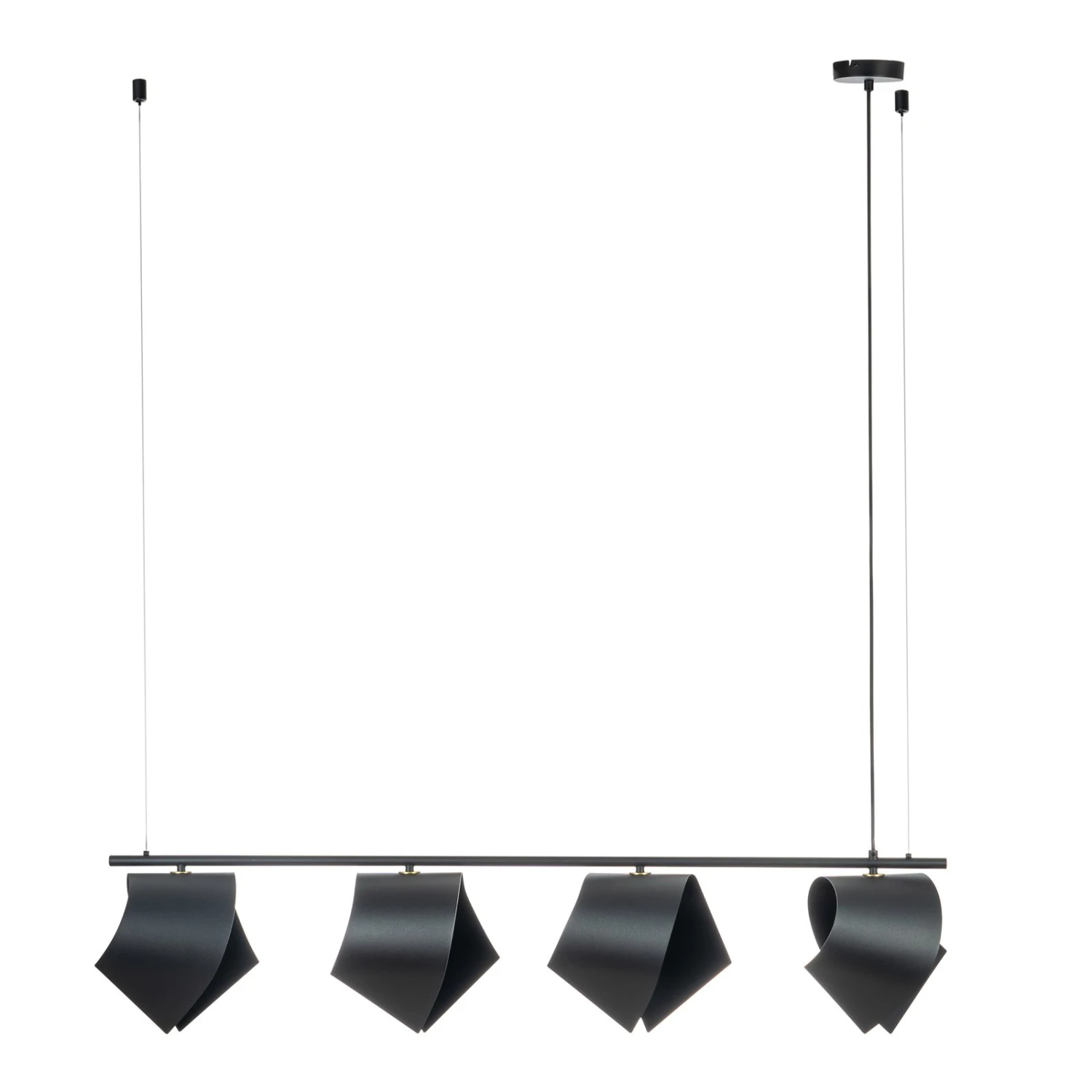 Lucande Mikolay Hängeleuchte, Vierflammig, Schwarz 5 Lucande Mikolay Hängeleuchte, Vierflammig, Schwarz – Bild 3