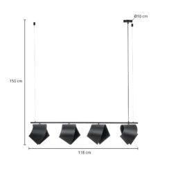 Lucande Mikolay Hängeleuchte, Vierflammig, Schwarz 13 Lucande Mikolay Hängeleuchte, Vierflammig, Schwarz -Lucande 9639778 3