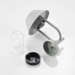 Lucande Olinum Außenwandleuchte, Silbergrau -Lucande 9647098 8