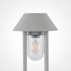 Lucande Olinum Sockelleuchte, Silbergrau -Lucande 9647102 3