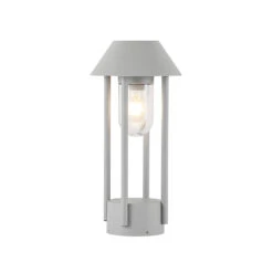 Lucande Olinum Sockelleuchte, Silbergrau -Lucande 9647102 5