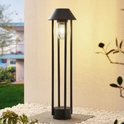 Lucande Olinum Wegeleuchte, Dunkelgrau