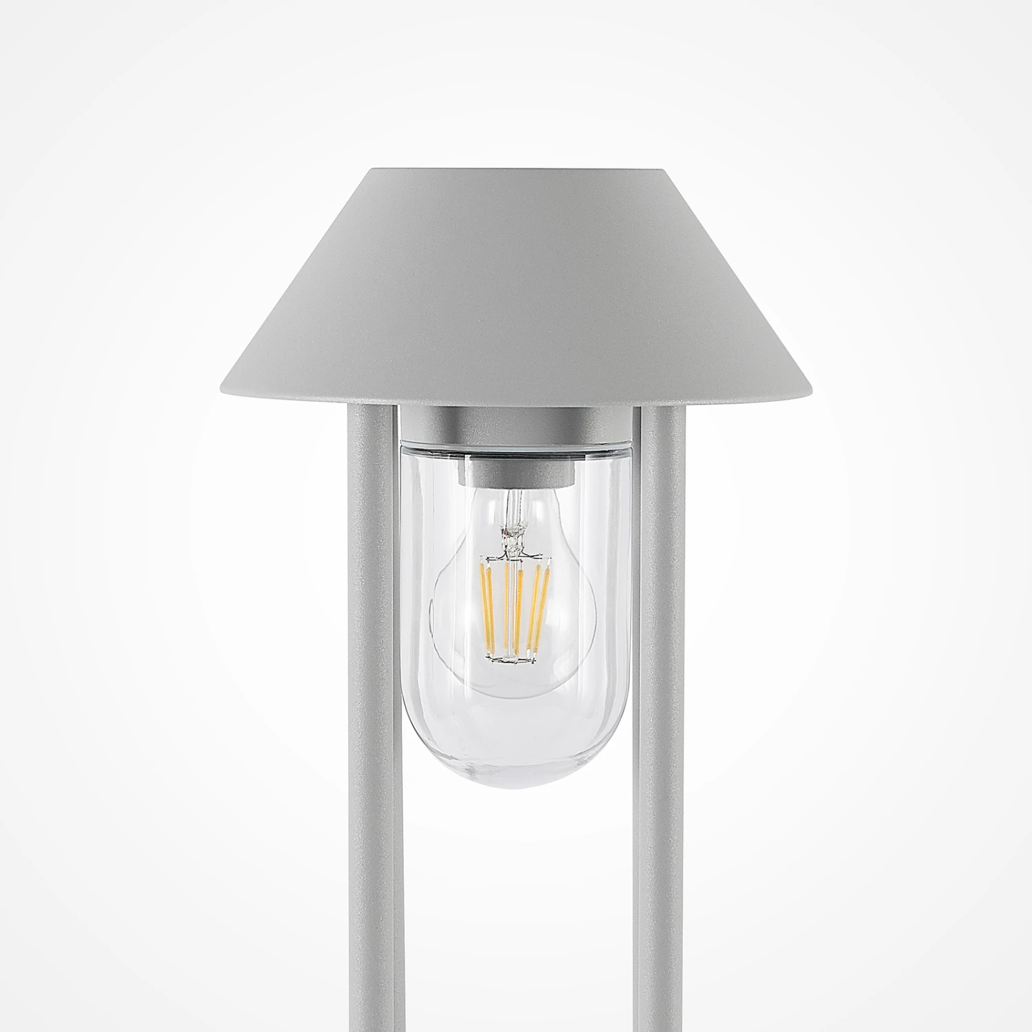 Lucande Olinum Wegeleuchte, Silbergrau 8 Lucande Olinum Wegeleuchte, Silbergrau – Bild 6