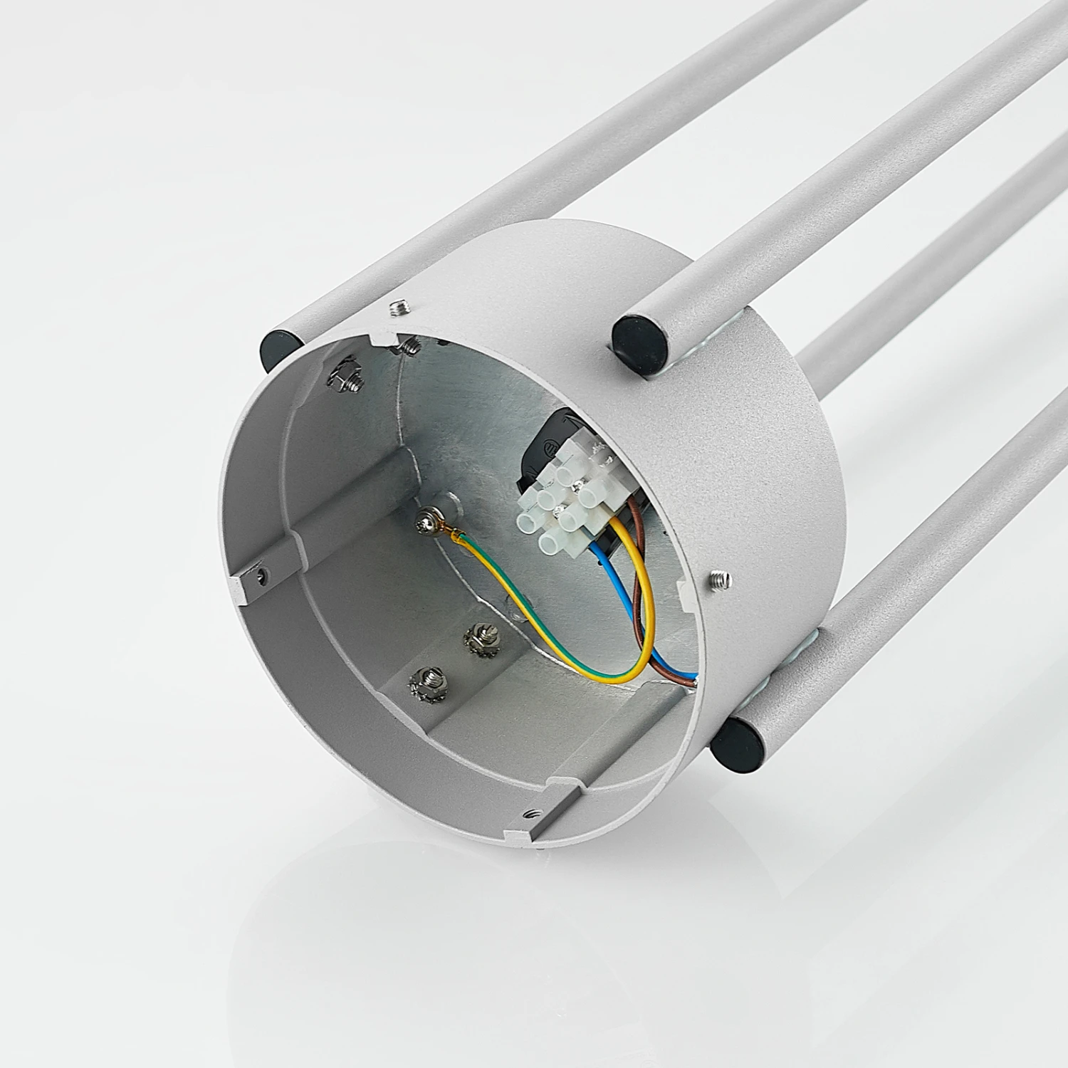 Lucande Olinum Wegeleuchte, Silbergrau 11 Lucande Olinum Wegeleuchte, Silbergrau – Bild 9