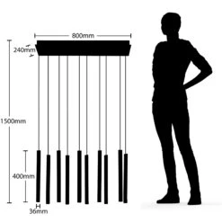 Lucande Stoika LED-Pendelleuchte, 10-flammig -Lucande 9918002 6