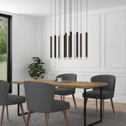 Lucande Stoika LED-Pendelleuchte, 16-flammig Eckig -Lucande 9918003 2