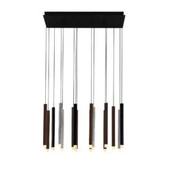 Lucande Stoika LED-Pendelleuchte, 16-flammig Eckig -Lucande 9918003 5