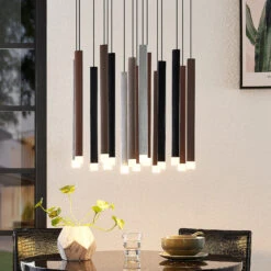 Lucande Stoika LED-Pendelleuchte, 16-flammig Rund -Lucande 9918004 2