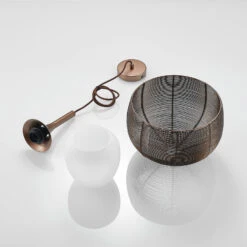 Lucande Tetira Hängelampe, 1-fl., 30 Cm, Braun -Lucande 9920004 8