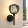 Lucande Tetira Käfig-Wandlampe, Schwarz -Lucande 9920005