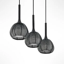 Lucande Tetira Hängelampe, 3-fl., Lang, Schwarz 15 Lucande Tetira Hängelampe, 3-fl., Lang, Schwarz -Lucande 9920007 4