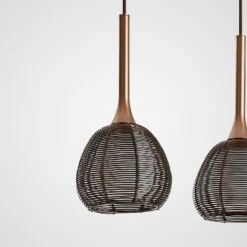 Lucande Tetira Hängelampe, 4-fl., Lang, Braun 15 Lucande Tetira Hängelampe, 4-fl., Lang, Braun -Lucande 9920010 4